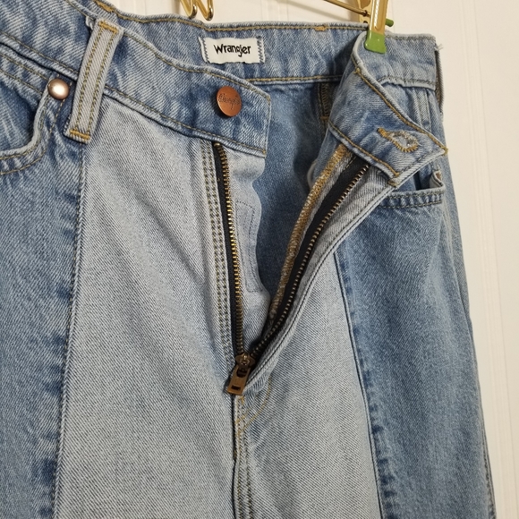 Wrangler Two-Tone Flare Jeans - Light Blue and Blue ' - Picture 11 of 15